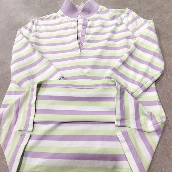 IZOD FLEX Women's Cotton Stretch Collared 3/4 Sleeves V-Neck Pullover Size S/P - Picture 4 of 11